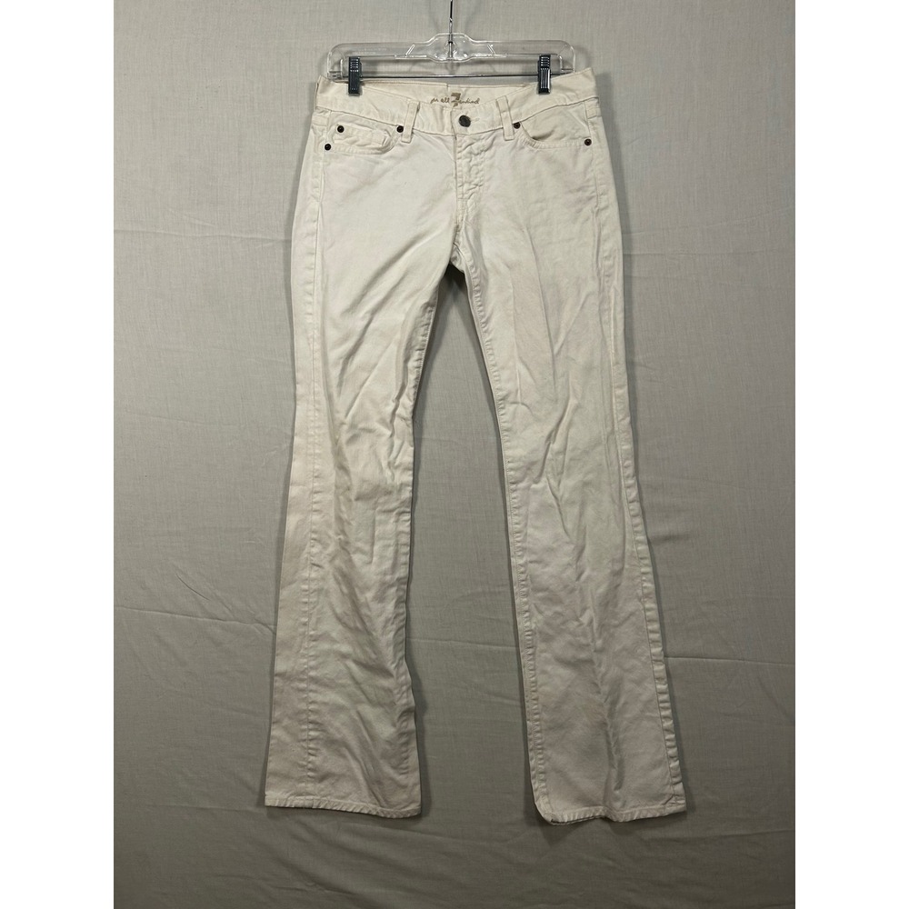 7 For All Mankind White Flare Leg Jeans Size 28 U075106U-106U Made in USA